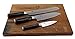 Juego de cuchillos Kai Shun Premier Tim Mälzer | cuchillo para verdura TDM-1700 | +ultra-nítido Santoku TDM-1702 | + Cuchillo para pan TDM-1705 |+ Tablero de roble , 40x30 cm