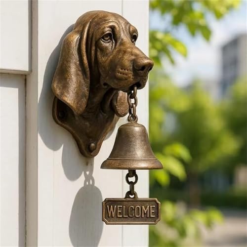 Sonnette de porte en forme de chien pour eviter les pannes de batterie - 4