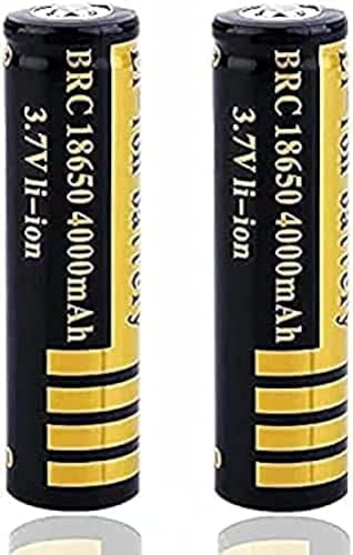 ruixishangmao High Performance High Capacity Rechar Ba 3.7 Ion Ba 4000mah Large Capacity Ba Top Batteries for LED Torch, Head Lamp,Doorbells,2 Pack