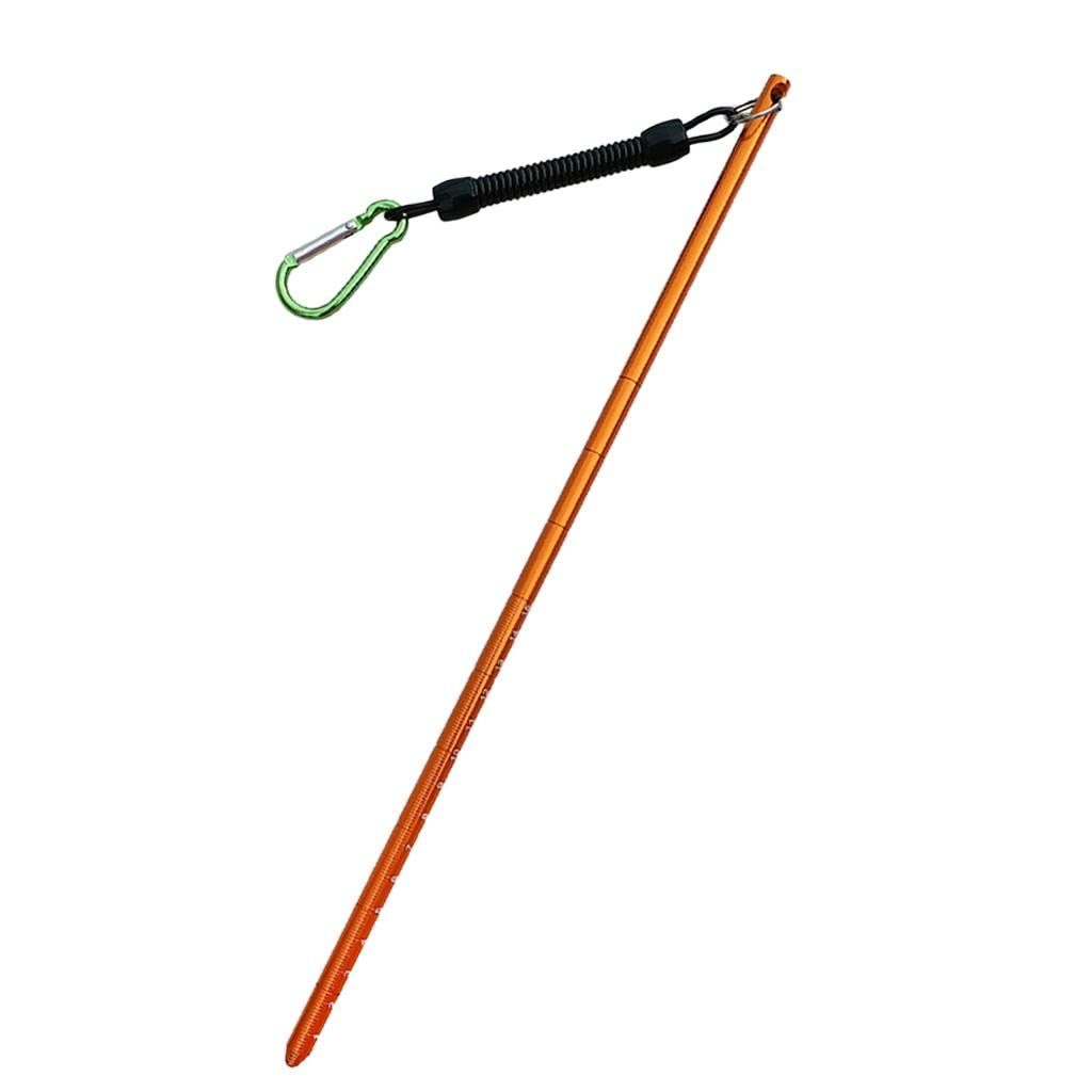 Baoblaze Aluminium Riffstab Diving Pointer Stick Taucher Zeigestab zum Tauchen Schnorcheln Schwimmen, Tauchstock, Tauchzeigerstock, Trageband aus Edelstahl zur Anzeige