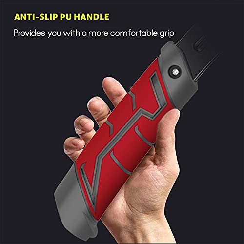 Adjustable Hydraulic Power Twister Arm Exerciser 22-440lbs Home Chest Expander Muscle Shoulder Training Fitness Equipment Arm Enhanced Exercise Strengthener Grip Bar Abdominal Builder (Red) - Thumbnail 7