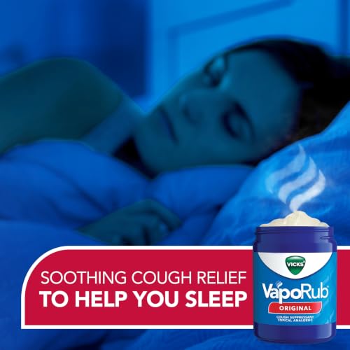 Vicks VapoRub, Original, Cough Suppressant, Topical Chest Rub & Analgesic Ointment, Medicated Vicks Vapors, Relief from Cough Due to Cold, Aches & Pains, 1.76oz - image 4