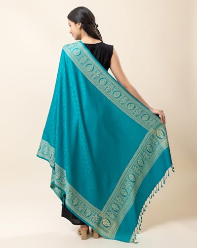 Image of Wrap me Warm Shawl for Women | Soft Viscose Acrylic Poly Wool Shawl - Warm & Lightweight Winter Wrap - Stylish Ethnic Stole for Women - 1010
