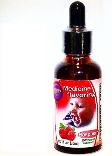 Raspberry Flavor Drops – Medicine Flavoring for Kids & Pets – Bitter Taste Masking – Sugar-Free – 1 fl oz