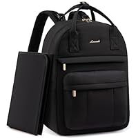 LOVEVOOK Baby Changing Bags, Large Nappy Backpack Lightweight Diaper Bag With Portable Changing Mat & Stroller Straps Maternity Pregnancy Hospital Bag Rucksack for Mom & Dad Black
