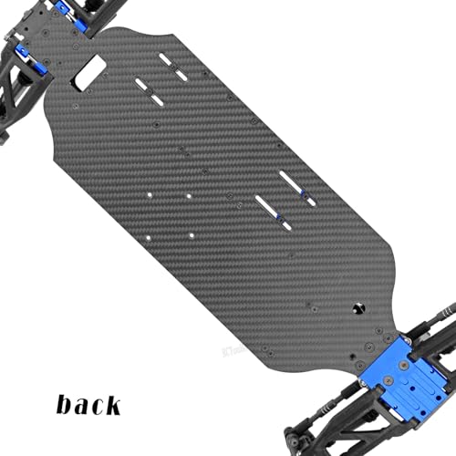 Image of RC Upgrades Part Chassis Protect Armor Skid Plate Guard for 1 /10 F0rd F15O Rapt0r R(101076-4),Carbon Fibre hassis Protect Armor Hops Up,Navy Blue