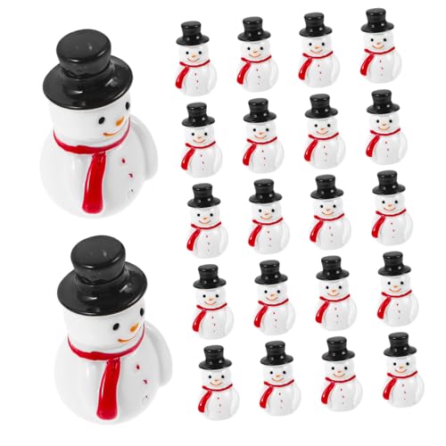20 Mini-bonhommes de Résine Zerodeko Décorations de Noël