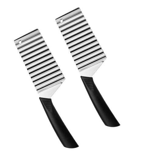 2 piezas cortadores ondulados de acero inoxidable miniatura 1