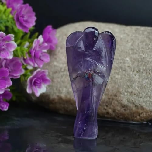Figurine d'ange en améthyste de 7,6 cm, le cadeau bien-être idéal - 2