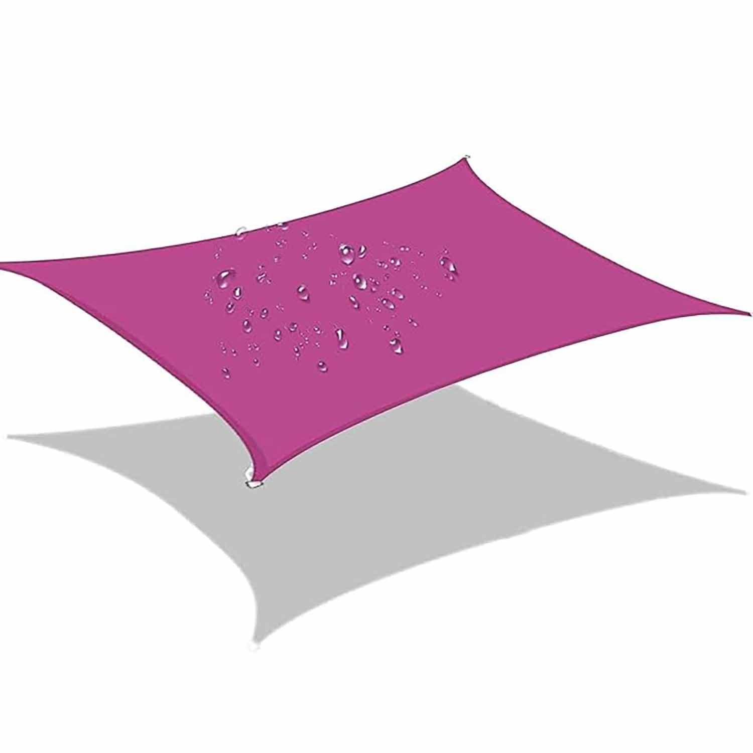 Ffsaacol Rectangle Sun Shade Sail Canopy, Shade Sail Canopy Awning 98% UV Protection, Sun Shades Outdoor Patio Waterproof, for Garden, Yard (We Make Custom Size) 8, 7x7 Feet/2x2m