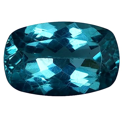 Apatite Bleue Paraïba Coussin 1.04 ct, le cadeau précieux et symbolique pour marquer un moment