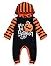 Ttkgyoe Pelele con capucha para Halloween para bebés, unisex, «Mein erster Halloween» Negro 6-12 Meses