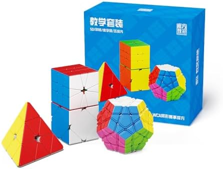 Cube Abs Lubrifié Lot De 3 Cubes Magiques - Pyraminx, Megaminx Et Cube Abs Lubrifié Lot De 3 Cubes Magiques - Pyraminx, Megaminx Et