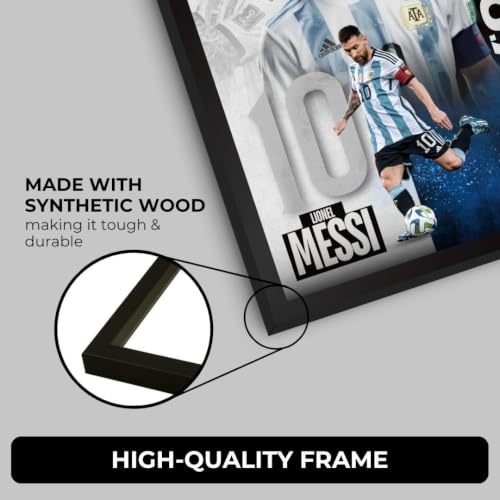 Image of Funk You Store Poster | Framed F1 Car A4 Sized (31 x 23 cm) | F1 Poster | n Car Posters for Wall, Gift for Boys, Formula 1 Frames | Formula 1 Frame (Messi Argentina)