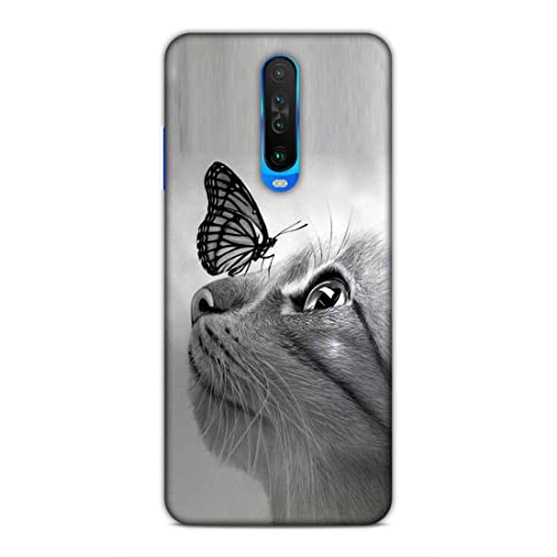 Image of Printed Mobile Back Hard Case Cover for Xiaomi Poco X2 / Xiaomi Redmi K30 / Xiaomi Redmi K30 5G | Pet, Butterfly, Animal, Cute Cat, Animal Lover-2195