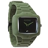 Nixon Men's A139-042 Rubber Analog Black Dial Watch