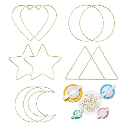 Anillos de macramé Mkcavne de 5 formas para diseñar atrapasueños sin que se deformen