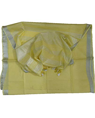 T.K. Women's Bhagalpuri Cotton Blend Saree With Blouse Piece (TKS0025_Light Green)