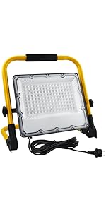 Product: 10W LED Bouwlamp met Sensor Zwart - 6000K - HR Lighting