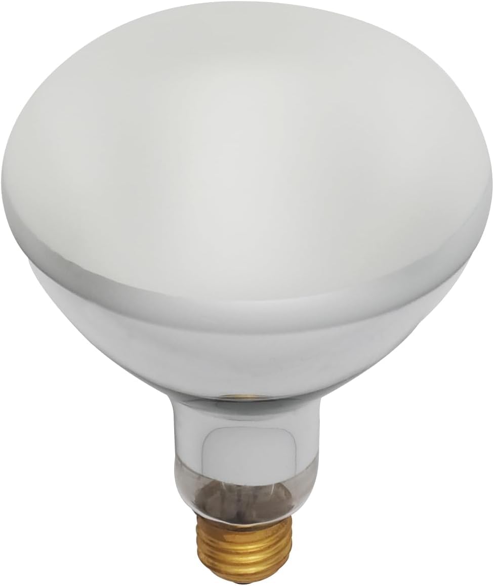 Satco S7007 500BR40 FL 130V E26 500 Watt BR40 Incandescent Bulb - Frosted, 2000 Hour Life, 5500 Lumens, Medium Base, 130 Volt for Pool and Spa, Hotels, Private Pools (2 Pack)