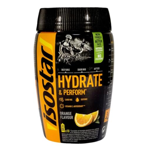 Isotonisches Sportgetränkepulver mit Orangengeschmack, 400 g. BIS008. 3er-Pack.