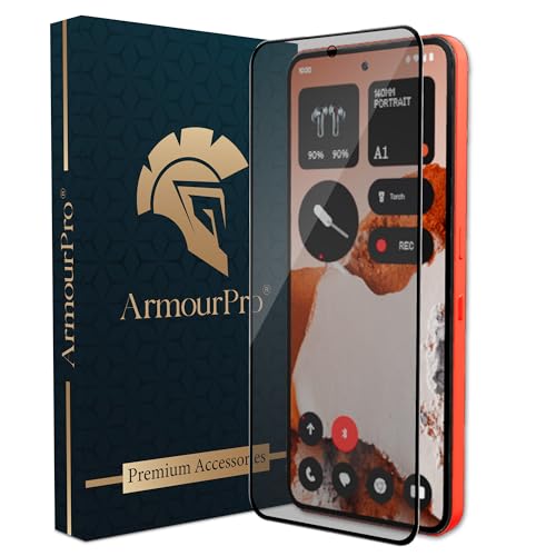 Image of ArmourPro Military-Grade Matte Anti-Glare Tempered Glass Screen Protector for CMF Phone 2 Pro (6.77 Inch) With Edge-to-Edge Protector Coverage and Easy Installation Kit | Black
