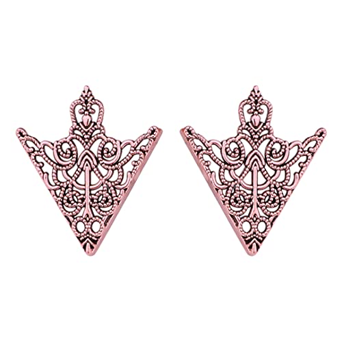 1 paire d'épingles à col vintage en forme de couronne creuse pour col de chemise, broche tendance en métal pour décoration de col Style 2