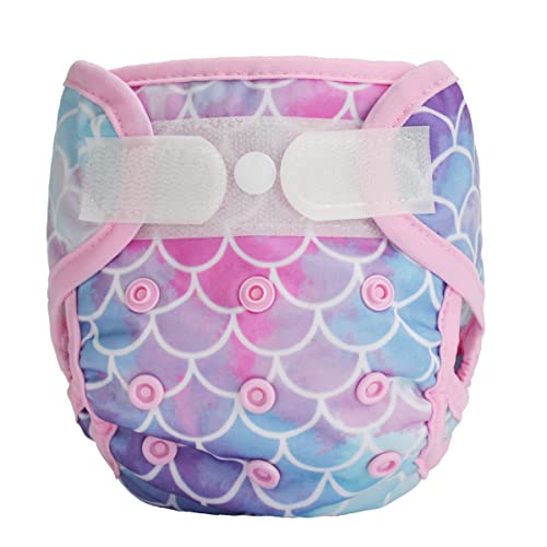 Image of Newborn Baby Cloth Diaper Cover Nappy Hook and Loop (Gradient Scales)
