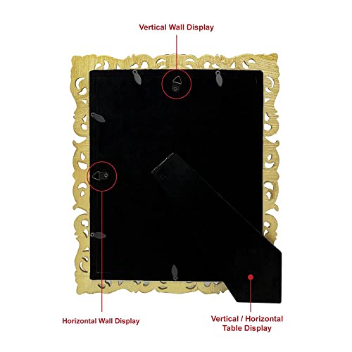 Laura Ashley Vintage Gold Resin Scroll Picture Frame #TOP5