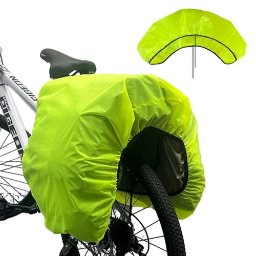 126 x 66 cm bolsa de bicicleta Raincover, cubierta impermeable para bolsa de bicicleta, cubierta de lluvia para cesta de bicicleta y portaequipajes, ligera y plegable cubierta de lluvia para la