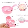 anezus 11 Pcs DIY Facial mask Mixing Tool Kit with Bowl Stick Spatula Silicone Brush Spray Bottle Puff Soaking Bottle Gauges (Pink)