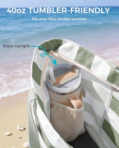 WANDF Tumbler-Friendly Beach Bag
