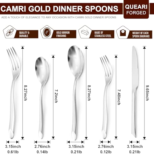 Wave-20-Piece-Silverware-Set-Forged-Stainless-Steel-Flatware-Set-Cutlery-Set-Mirror-Polished-Dishwasher-Safe-Service-for-4 Wave 20 Piece Silverware Set Forged Stainless Steel Flatware Set Cutlery Set Mirror Polished Dishwasher Safe Service for 4