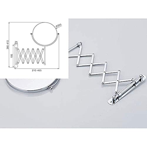 Miroir de beauté de salle de bain avec structure double face