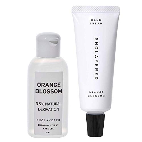 LAYERED FRAGRANCE(レイヤードフレグランス) SHOLAYERED ハンドクリーム + フレグランスクリーンハンドジェルセット オレンジブロッサム 30g+40ml