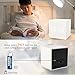 MICARSKY Wooden Digital Alarm Clock Cube Little Clock, LED Table Clock USB/Battery Powered for Heavy Sleepers, Kids, Bedrooms with Adjustable Brightness Voice Control, Brown………