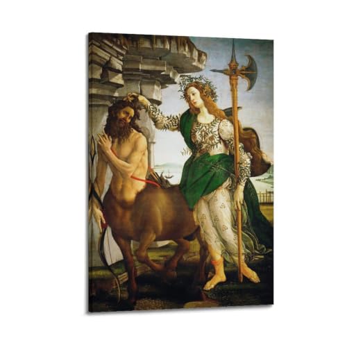 Poster Botticelli Pallas et le Centaure toile 50x75 cm art