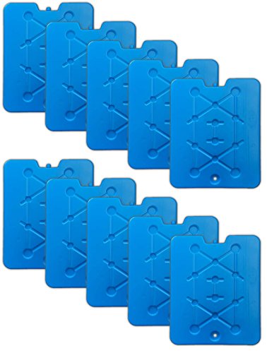 10 Pack XXL Acumuladores por 800 ml reutilizable | hasta 24h, sistema de refrigeración plano