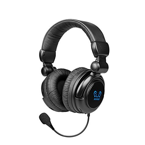 HUHD HW-933MI 2.4G Wireless Gaming Headset for Xbox One, Xbox 360, PS3, PS4, PC, MAC with Detachable Microphone