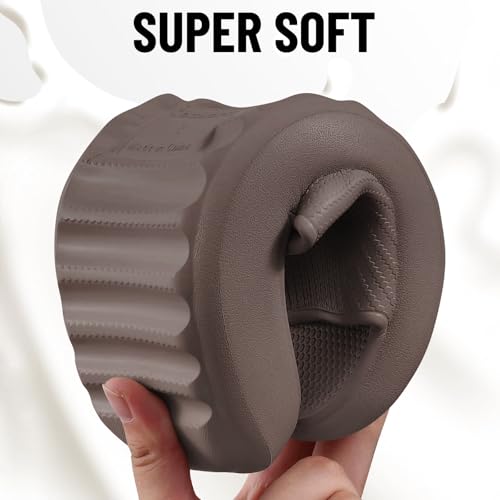 Image of Comwarm Cloud Slide Sandals for Women Men Ultra Comfort Recovery Pillow Slippers Soft Summer Beach Shoes with Low Arch Support