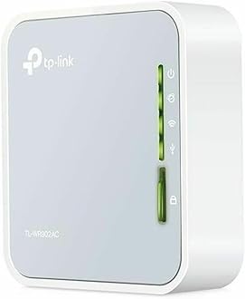 TP-Link AC750 Wireless Portable Nano Travel Router - WiFi Bridge/Range Extender/Access Point/Client Modes, Mobile in Pocket(TL-WR902AC) (Renewed)