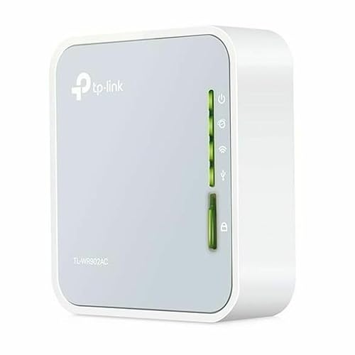 TP-Link AC750 Router de Viaje Inalámbrico Nano Portátil - Puente WiFi/Extendedor de Rango/Punto de Acceso/Modos Cliente, Móvil en Bolsillo(TL-WR902AC) (Renovado)