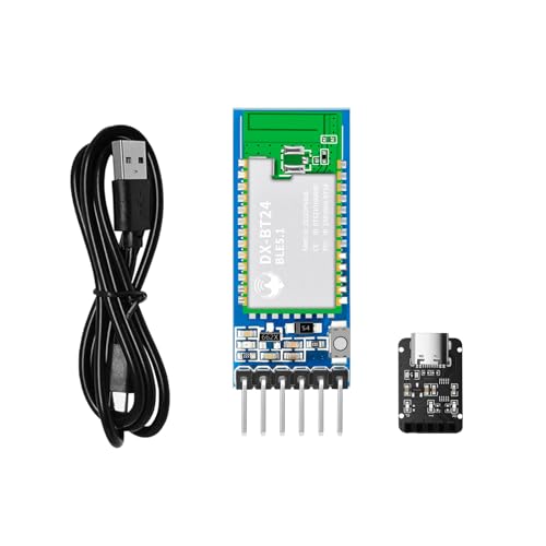 PDDAXLQUE DX-BT24 Developer Kit Test Bluetooth Module Low Power Renesas Da14531 Long Remote 90m Distance Data Transparent Transmission (DX-BT24-SET)