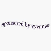 Magnet Sponsored by Vyvanse Magnetic Vinyl Sticker 5"