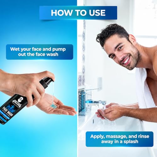 V BRO'S Ocean Face Wash for Men, Pack of 3 · 100 ml (300 ml total) - Image 4