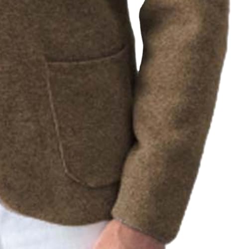 Mens Blazer Knit Cardigan Shawl Collar Sweater Fashion Button Long Sleeve Open Front Jacket Slim Fit Warm Coats4