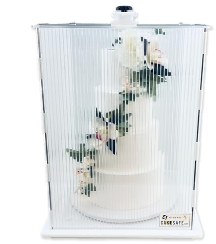 CAKESAFE Reusable Small/Tall Cake Transporter, Clear Plastic Cake Carrier (17