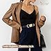 JASGOOD Women leather Belt Fashion Ladies Waist Belt for Jeans Pants Dress Vintage Western Belt with Gold Buckle