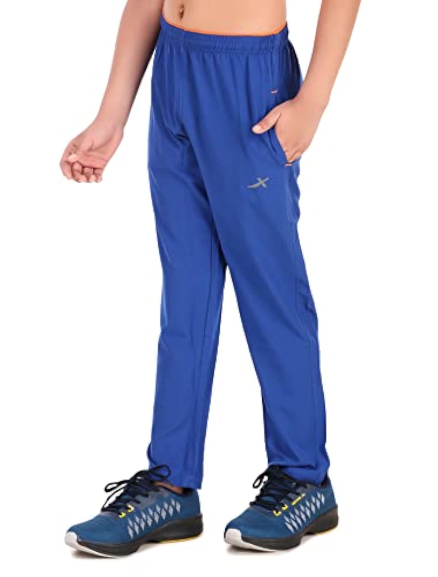 Kids Boys Solid Track Pants with Elastic Drawstring Waist