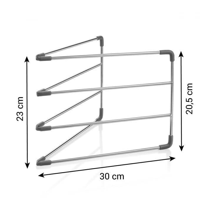 SOTECH Backblechhalter für 4 Backbleche (364 x 140 x 182 mm, chrom poliert, für 600 mm Korpusbreite) Backblech Halterung - Ordnung leicht gemacht SOTECH Backblechhalter für 4 Backbleche (364 x 140 x 182 mm, chrom poliert, für 600 mm Korpusbreite) Backblech Halterung - Ordnung leicht gemacht